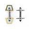 Boutons de manchette Boutons de manchettes Vermeil Art Déco 58 Facettes 19-684