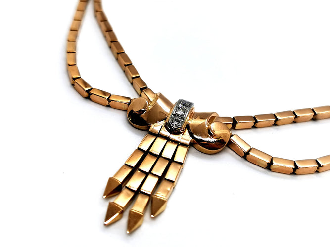 Collier Collier Vintage Or jaune Diamant 58 Facettes 1126573CN
