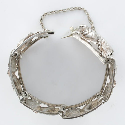 Bracelet Bracelet ancien argent fleurs 58 Facettes 19-148
