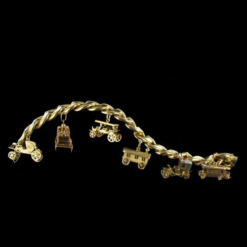 Bracelet Bracelet gourmette ancien breloques 58 Facettes 05-014-1463166