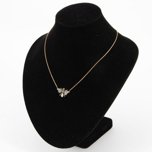 Collier Collier ancien abeille en diamants émeraude et rubis 58 Facettes 20-622
