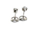 Boucles d'oreilles Boucles d'oreilles Puces Or blanc Diamant 58 Facettes 1089901CD
