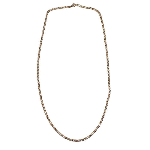 Collier Chaîne or jaune maille gourmette. 58 Facettes 30280