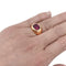 Bague 51 Jonc anglais or rose, rubis Mozambique 2.53 cts. 58 Facettes 30327