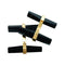 Boutons de manchette Boutons de manchette Cartier en or jaune, acier et onyx. 58 Facettes 30573