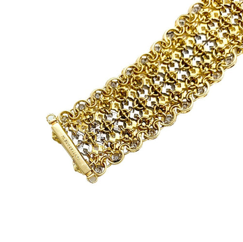 Bracelet Bracelet Buccellati, deux ors et diamants. 58 Facettes 30479