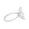 Bague 54 Bague diamant navette de 2,94 carats, platine et or. 58 Facettes 30624