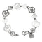 Bracelet Bracelet O.J. Perrin, "Coeur Légendes" en or blanc 58 Facettes 30356
