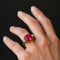 Bague 54 Bague tourmaline coussin et diamants 58 Facettes 18-154-54