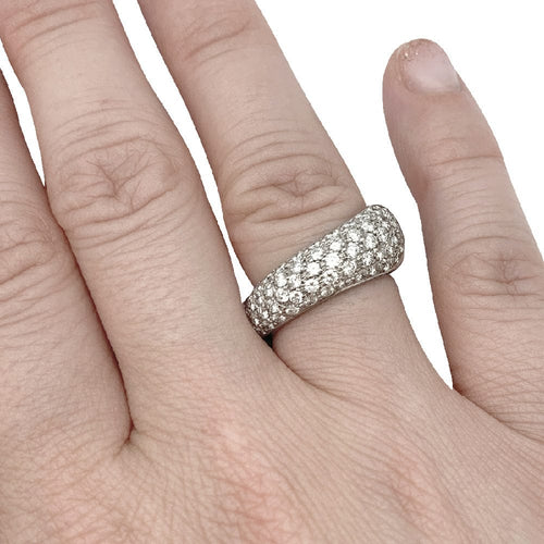 Bague 50 Bague Chaumet, "Hommage à Venise", or blanc et diamants. 58 Facettes 29914