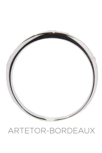 Bague 51 Demi-alliance diamants serti rail 58 Facettes 29951
