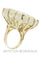 Bague 53 Bague moderne quartz rutile 58 Facettes 27391