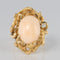 Bague 51 Bague corail peau d'ange et diamant 58 Facettes 18-317-51