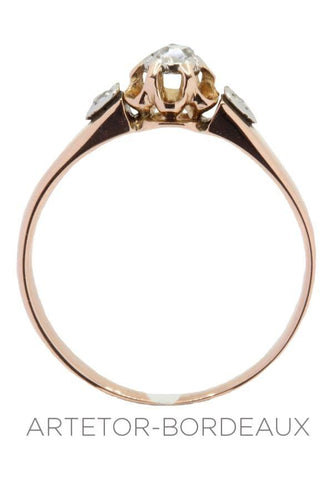 Bague 50 Bague ancienne style solitaire 58 Facettes 31661