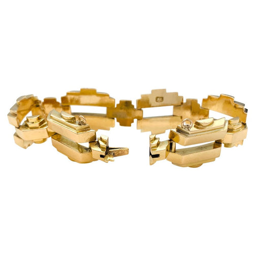 Bracelet Bracelet Tank en or jaune. 58 Facettes 29700