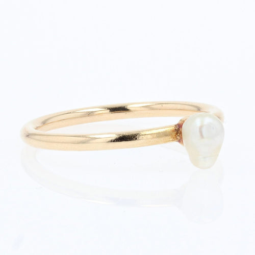Bague 59 Bague ancienne Perle baroque 58 Facettes 17-155B-55