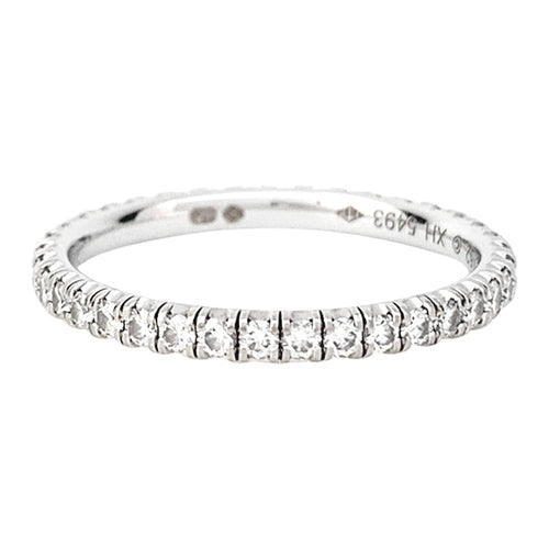 Bague 52 Alliance Cartier "Etincelle" en or blanc, diamants. 58 Facettes 30013