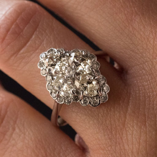 Bague 52 Bague Diamants esprit marquise 58 Facettes 11-166-4023110-52