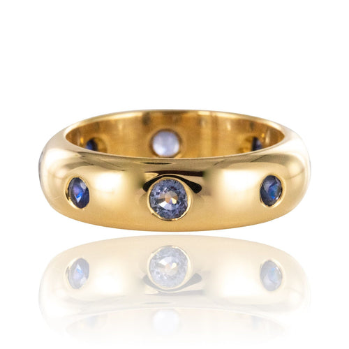 Bague 53 Bague or jaune et saphirs 58 Facettes 12-131-6608616-53