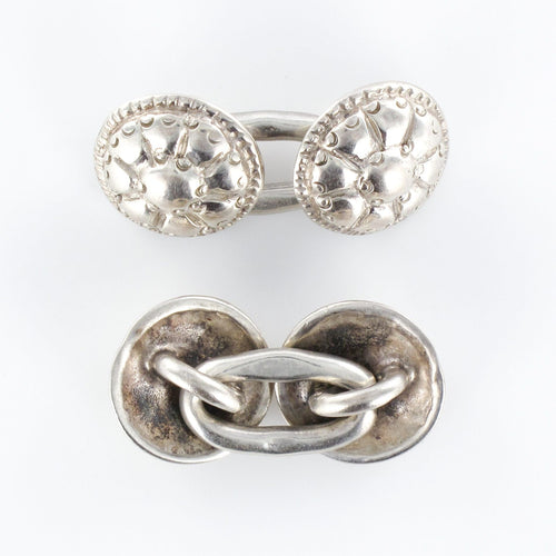 Boutons de manchette Boutons de manchettes anciens Argent 58 Facettes 19-162
