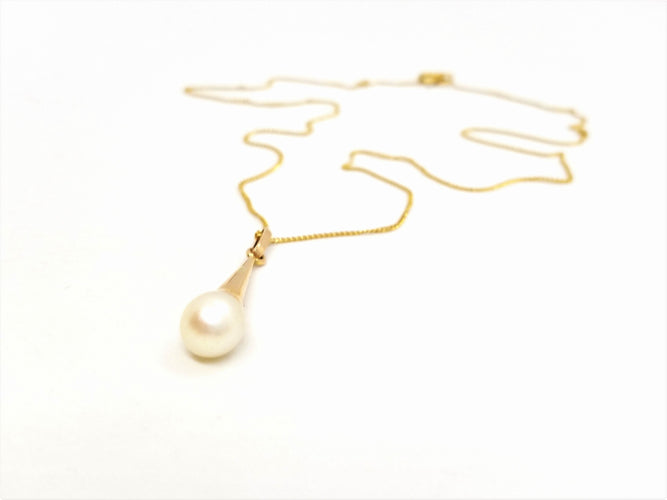 Collier Collier Chaîne + pendentif Or jaune Perle 58 Facettes 716808CD