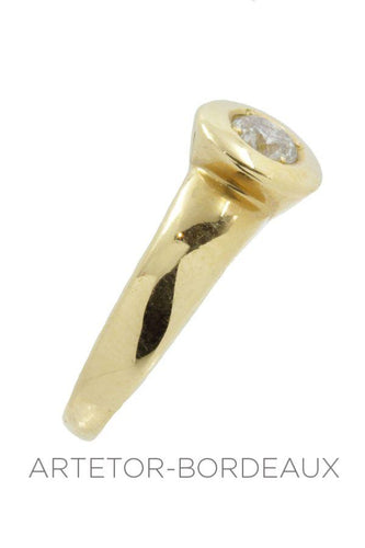 Bague 49 Solitaire moderne diamant 58 Facettes 14941