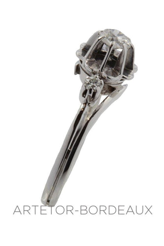 Bague 53 Bague diamants style solitaire 58 Facettes 30841