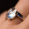 Bague 53 Bague pierre de lune et saphirs 58 Facettes 17-314-53-1