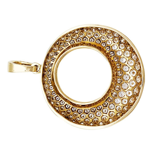Pendentif Pendentif en or jaune et diamants. 58 Facettes 30517