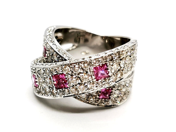 Bague 54 Bague Or blanc Diamant 58 Facettes 1161906CN