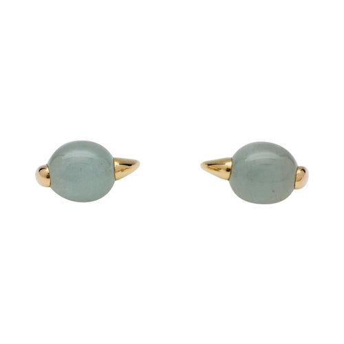 Boucles d'oreilles Boucles d'oreilles Pomellato, "Luna" en or rose et aigue-marine. 58 Facettes 30685