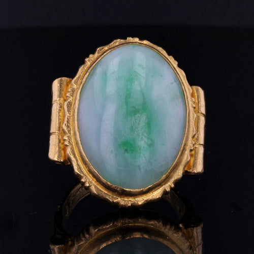Bague 52 Bague or et jade ancienne 58 Facettes 21-109-52