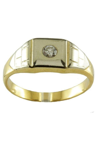 Bague Chevalière diamant 58 Facettes 3771