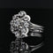 Bague 50 Bague en or blanc saphirs blancs 58 Facettes 19-517C-50