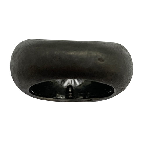 Bague 53 Bague jonc en or blanc noirci, centre diamant 2.08 carats. 58 Facettes 30302