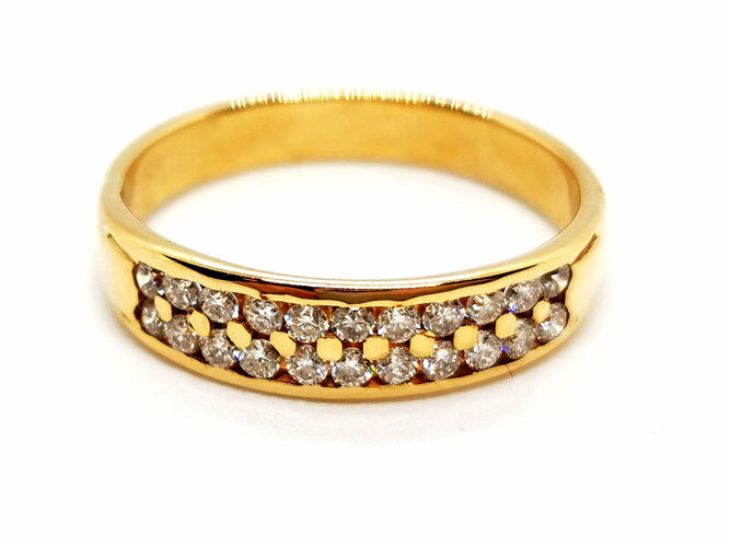 Bague 51 Bague Demie alliance Or jaune Diamant 58 Facettes 1179559CD