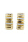 Boucles d'oreilles Créoles godrons diamants 58 Facettes 31331