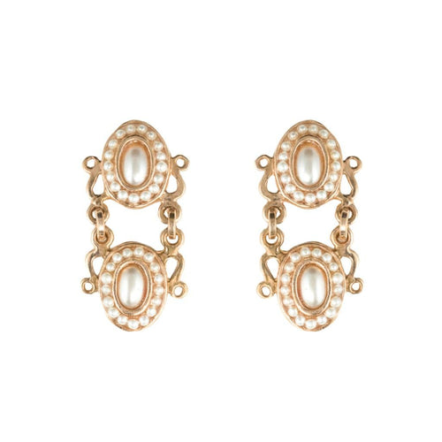 Boucles d'oreilles Boucles d'oreilles perles ovales 58 Facettes BO072