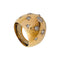 Bague 45 Bague dôme en or jaune et diamants. 58 Facettes 29928