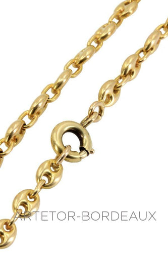 Collier Chaîne maille grain de café 58 Facettes 34331