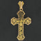 Pendentif Croix en or et feuilles de lierre 58 Facettes AP28