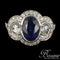 Bague 50 Bague Saphir et Diamants esprit art déco 58 Facettes 09-007-2344492-50