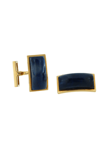 Boutons de manchette Cartier - Boutons de Manchettes Lapis Lazuli et Or Jaune 58 Facettes