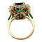 Bague 50 Bague en or jaune jupe émeraude 4,12 carats, diamants. 58 Facettes 30506