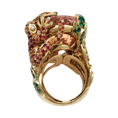 Bague 58 Bague de cocktail Dior, collection "Incroyables et Merveilleuses", modèle "Salamandre". 58 Facettes 28399