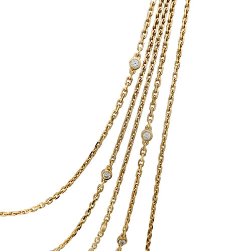 Collier Sautoir Boucheron, "Quatre Radiant", en or jaune et diamants. 58 Facettes 30039