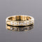 Bague 52 Demi alliance or jaune diamants 58 Facettes 20-257-48