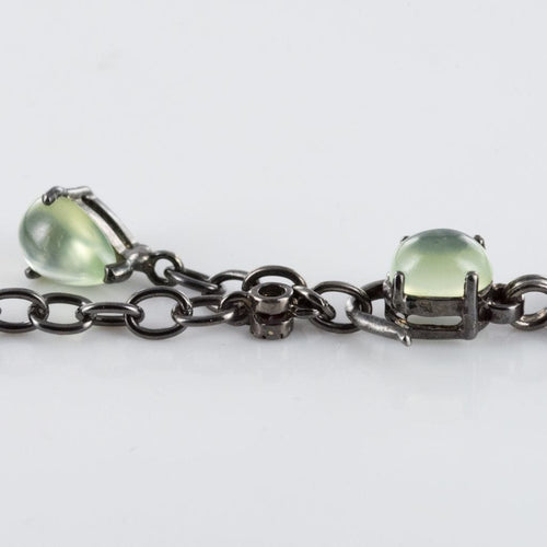Collier Collier préhnites saphirs oranges et grenats verts 58 Facettes 14-328-8438052