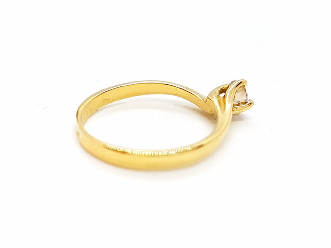 Bague 51 Bague Solitaire Or jaune Diamant 58 Facettes 06304CD
