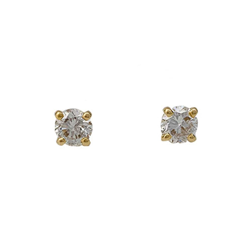 Boucles d'oreilles Puces d'oreilles Cartier en or jaune et diamants. 58 Facettes 29999